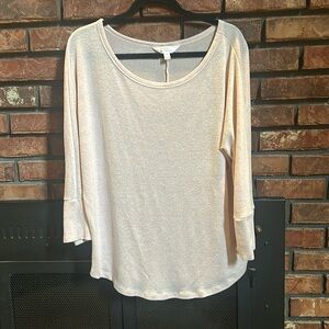 Market & Spruce light pink brushed dolman sweater. size XL.